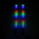 4FT Chasing RGB LED COB Antenna Spiral Whip Lights Fit RZR Can - Am Polaris UTV - WeiSen - 80204009