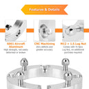 4Pcs 1" Wheel Spacers 4x156mm for Polaris RZR XP1000/Turbo/900/Pro XP/Ranger 1000/XP/Crew/General 1000/XP/4 | M12x1.5 Thread | 131mm Hub Bore - WeiSen - 80403006