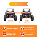 4Pcs 1" Wheel Spacers 4x156mm for Polaris RZR XP1000/Turbo/900/Pro XP/Ranger 1000/XP/Crew/General 1000/XP/4 | M12x1.5 Thread | 131mm Hub Bore - WeiSen - 80403006