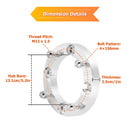 4Pcs 1" Wheel Spacers 4x156mm for Polaris RZR XP1000/Turbo/900/Pro XP/Ranger 1000/XP/Crew/General 1000/XP/4 | M12x1.5 Thread | 131mm Hub Bore - WeiSen - 80403006