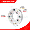 4Pcs 1.0" UTVs/ATVs 6061 Aluminum Wheel Adapter Spacers with a 4x110mm Hub Side Bolt Pattern - WeiSen - 80403018