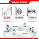 4Pcs 6061 - T6 Forged Aluminum 1" Wheel Spacers 4x156mm for Polaris Sportsman RZR Ranger Xplorer - WeiSen - 80403002
