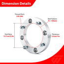 4Pcs 6061 - T6 Forged Aluminum 1" Wheel Spacers 4x156mm for Polaris Sportsman RZR Ranger Xplorer - WeiSen - 80403002
