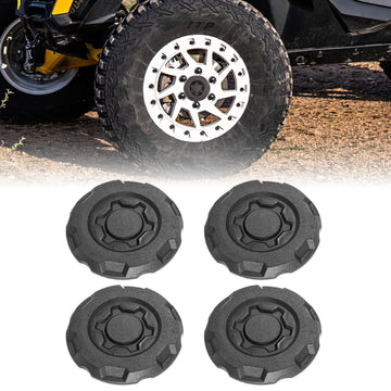 4PCS Black UTV Tire Wheel Center Hub Caps for 2024-2026 Can-Am Maverick R / R Max - WeiSen - 80315007