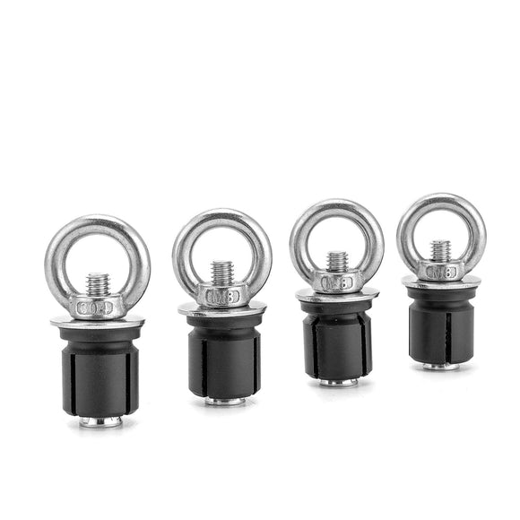 4Pcs Ring Style Tie Down Anchors Fit Polaris RZR XP1000 ACE Sportsman with 1" Hole - WeiSen - 80304014