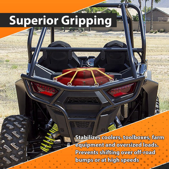 4Pcs Ring Style Tie Down Anchors Fit Polaris RZR XP1000 ACE Sportsman with 1" Hole - WeiSen - 80304014