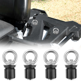 4Pcs Ring Style Tie Down Anchors Fit Polaris RZR XP1000 ACE Sportsman with 1" Hole - WeiSen - 80304014