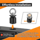 4Pcs Ring Style UTV ATV Tie Down Anchors Fit Polaris Ranger General 1000/xp with 1 - 7/16" Hole - WeiSen - 80304018