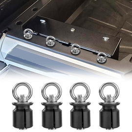 4Pcs Ring Style UTV ATV Tie Down Anchors Fit Polaris Ranger General 1000/xp with 1 - 7/16" Hole - WeiSen - 80304018