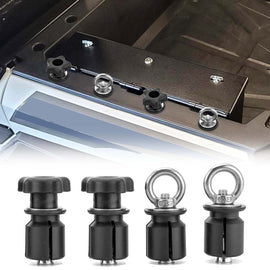 4Pcs UTV ATV Tie Down Anchors Fit Polaris Ranger General 1000/xp with 1 - 7/16" Hole (Knob Style & Ring Style) - WeiSen - 80304016