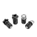 4Pcs UTV ATV Tie Down Anchors Fit Polaris Ranger General 1000/xp with 1 - 7/16" Hole (Knob Style & Ring Style) - WeiSen - 80304016