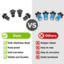 4pcs UTV ATV Tie Down Anchors, Lock N Ride Bed Anchors Fits Polaris RZR XP1000 ACE Sportsman with 1" Hole - WeiSen - 80304013