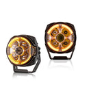 5" LED Pod Lights with DT Wiring Harness Kit – 3-Layer DRL, 6 Dynamic Modes (White & Amber) for Jeeps, Trucks, SUVs, ATVs, UTVs - WeiSen - 70201015