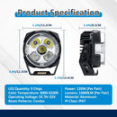 5" LED Pod Lights with DT Wiring Harness Kit – 3-Layer DRL, 6 Dynamic Modes (White & Amber) for Jeeps, Trucks, SUVs, ATVs, UTVs - WeiSen - 70201015