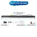 50inch RGBW LED Chasing Light Bar for 2017 - 2024 Polaris Ranger XP 1000 / XP 1000 Crew | Spot&Flood, Bluetooth&Remote Control - WeiSen - 80101020+70202016