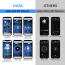 50inch RGBW LED Chasing Light Bar for 2017 - 2024 Polaris Ranger XP 1000 / XP 1000 Crew | Spot&Flood, Bluetooth&Remote Control - WeiSen - 80101020+70202016