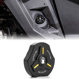 6061 Aluminum Gas Tank Cap Gas Can Cover for Polaris RZR 570/800/900/1000 Ranger 500/570/700/800/900/1000 General 1000 - WeiSen - 80503005