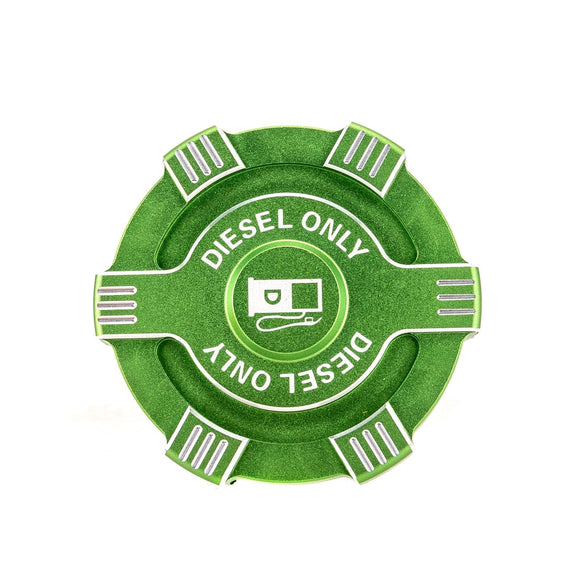 6061 Aluminum Green Magnetic Diesel Fuel Cap for 2019+ Dodge Ram 1500 2500 3500 3.0L 6.7L Diesel Replace OEM Part 82215782 - WeiSen - 70501005