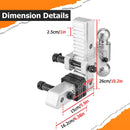 8 Inch Drop Adjustable Trailer Hitch Ball Mount Fits 2" Receiver Universal for Trailers, Trucks, RVs, Tow Trucks - WeiSen - 70304032