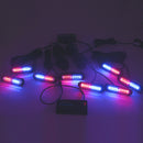 8Pcs Universal Surface Mount Slim Single Row 12LEDs Emergency Hazard Warning Lights Kit for Truck Jeep UTV ATV Tractor - WeiSen - 70207013