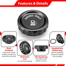 Aluminum Black Magnetic Diesel Fuel Cap for 2020 - 2024 Chevrolet Silverado 1500/1500 LTD & GMC Sierra 1500/Sierra 1500 Limited - WeiSen - 70501018