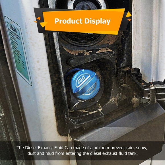Aluminum Diesel Exhaust Fluid Cap for 2010 - 2018 Ford F - 150/Super Duty DIESEL & 2015 - 2020 Ford Transit - 150/250/350 DIESEL - WeiSen - 70520011