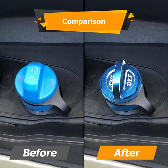 Aluminum Diesel Exhaust Fluid Cap for 2010 - 2018 Ford F - 150/Super Duty DIESEL & 2015 - 2020 Ford Transit - 150/250/350 DIESEL - WeiSen - 70520011