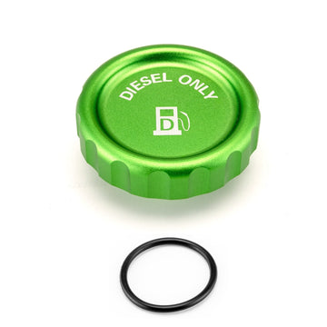 Aluminum Green Magnetic Diesel Fuel Cap for 2020 - 2024 Chevrolet Silverado 1500/1500 LTD & GMC Sierra 1500 - WeiSen - 70501009