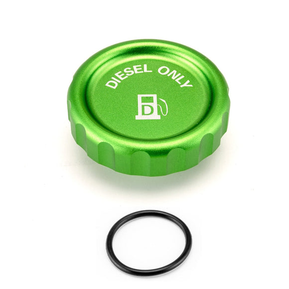 Aluminum Green Magnetic Diesel Fuel Cap for 2020 - 2024 Chevrolet Silverado 1500/1500 LTD & GMC Sierra 1500 - WeiSen - 70501009