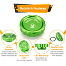 Aluminum Green Magnetic Diesel Fuel Cap for 2020 - 2024 Chevrolet Silverado 1500/1500 LTD & GMC Sierra 1500 - WeiSen - 70501009