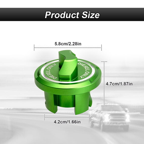 Aluminum Magnetic Diesel Fuel Cap Tank Cover for 2019+ Dodge Ram 1500 2500 3500 3.0L 6.7L Diesel - WeiSen - 70501006