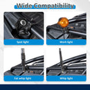Aluminum UTV 1"-2" Round Roll Cage Whip Light Mount | Headphone Hanger Helmet Goggles Bottles Holder - WeiSen - 80109001