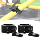 Aluminum UTV 1"-2" Round Roll Cage Whip Light Mount | Headphone Hanger Helmet Goggles Bottles Holder - WeiSen - 80109001