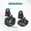 Aluminum UTV 1"-2" Round Roll Cage Whip Light Mount | Headphone Hanger Helmet Goggles Bottles Holder - WeiSen - 80109001