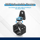 Aluminum UTV 1"-2" Round Roll Cage Whip Light Mount | Headphone Hanger Helmet Goggles Bottles Holder - WeiSen - 80109001