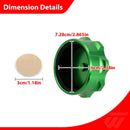 Anodized Green 6061 Aluminum Capless Fuel System Fuel Cap for MOST GM Capless Fuel System Vehicles - WeiSen - 70501011