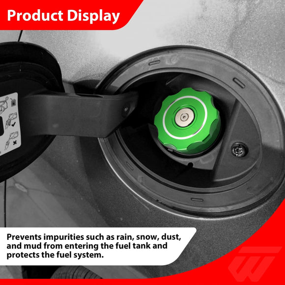 Anodized Green 6061 Aluminum Magnetic Capless Fuel System Fuel Cap Fits Dodge/ Ram/ Jeep - WeiSen - 70501013