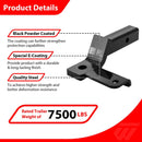 Anti Sway Trailer Hitch Ball Mount Universal for 2" Receiver Tubes, Ball Socket Diameter 1" - WeiSen - 70304042