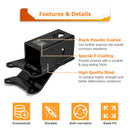 ATV Rear Towing Hitch Trailer Hitch 2" Receiver for 2001 - 2024 Honda Foreman TRX450/500/520 Rancher TRX350/400/420 Rubicon TRX500/520(SOLID AXLE ONLY) - WeiSen - 80107019