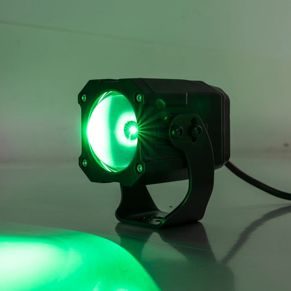 ATV UTV Truck Jeep SUV Golf Cart Whipless RGBW LED Whip Light w/1.5 - 2" Round Tube Clamp | Wireless Remote Control | 9 Modes | Waterproof - WeiSen - 80204019