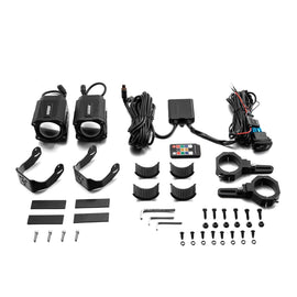 ATV UTV Truck Jeep SUV Golf Cart Whipless RGBW LED Whip Light w/1.5 - 2" Round Tube Clamp | Wireless Remote Control | 9 Modes | Waterproof - WeiSen - 80204019