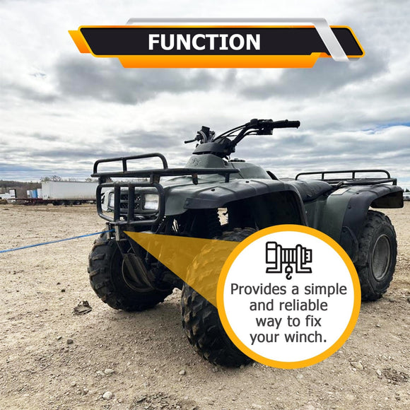 ATV Winch Mounting Bracket for 1993 - 2000 Honda FourTrax TRX300, Heavy - Duty Steel - WeiSen - 80106035