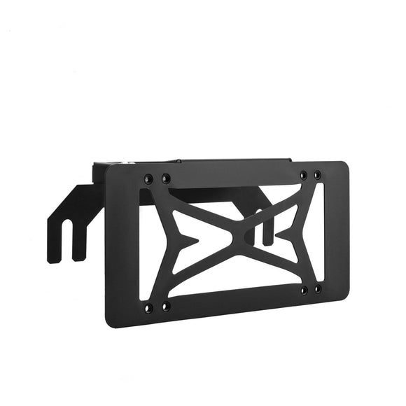 Bolt - On Steel Winch License Plate Mount Bracket Fits Standard 10" Winch Fairleads - WeiSen - 70302020