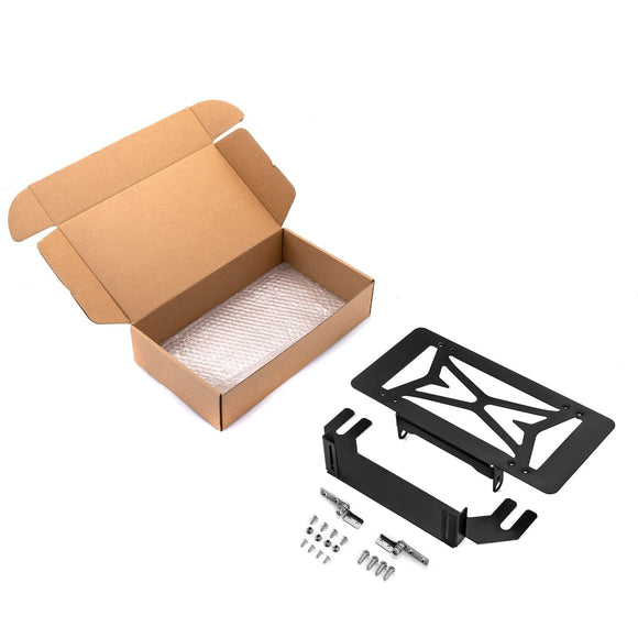 Bolt - On Steel Winch License Plate Mount Bracket Fits Standard 10" Winch Fairleads - WeiSen - 70302020