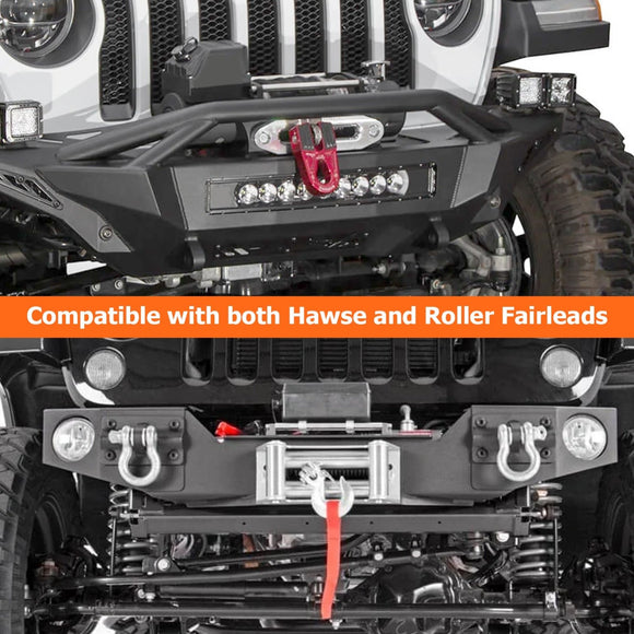 Bolt - On Steel Winch License Plate Mount Bracket Fits Standard 10" Winch Fairleads - WeiSen - 70302020