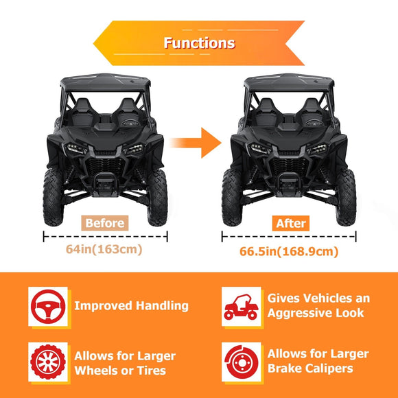 Can - Am Commander Defender Outlander 4pcs UTV ATV 6061 Aluminum 1" Wheel Spacer Adapter - WeiSen - 80403014