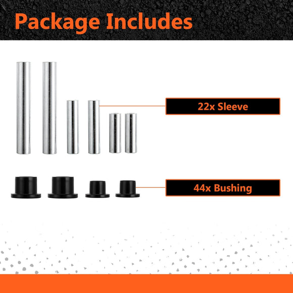 Can - Am Defender Heavy Duty 5/7/8/9/10/MAX UTV Front & Rear A Arm Bushing Kit Heavy Duty UHMW Bushings - WeiSen - 80405012