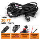 Can - am Maverick R UTV Key On Turn Signal Wiring Harness Kit with 4 Amber&Red LED - WeiSen - 80206030