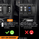 Can - am Maverick R UTV Key On Turn Signal Wiring Harness Kit with 4 Amber&Red LED - WeiSen - 80206030