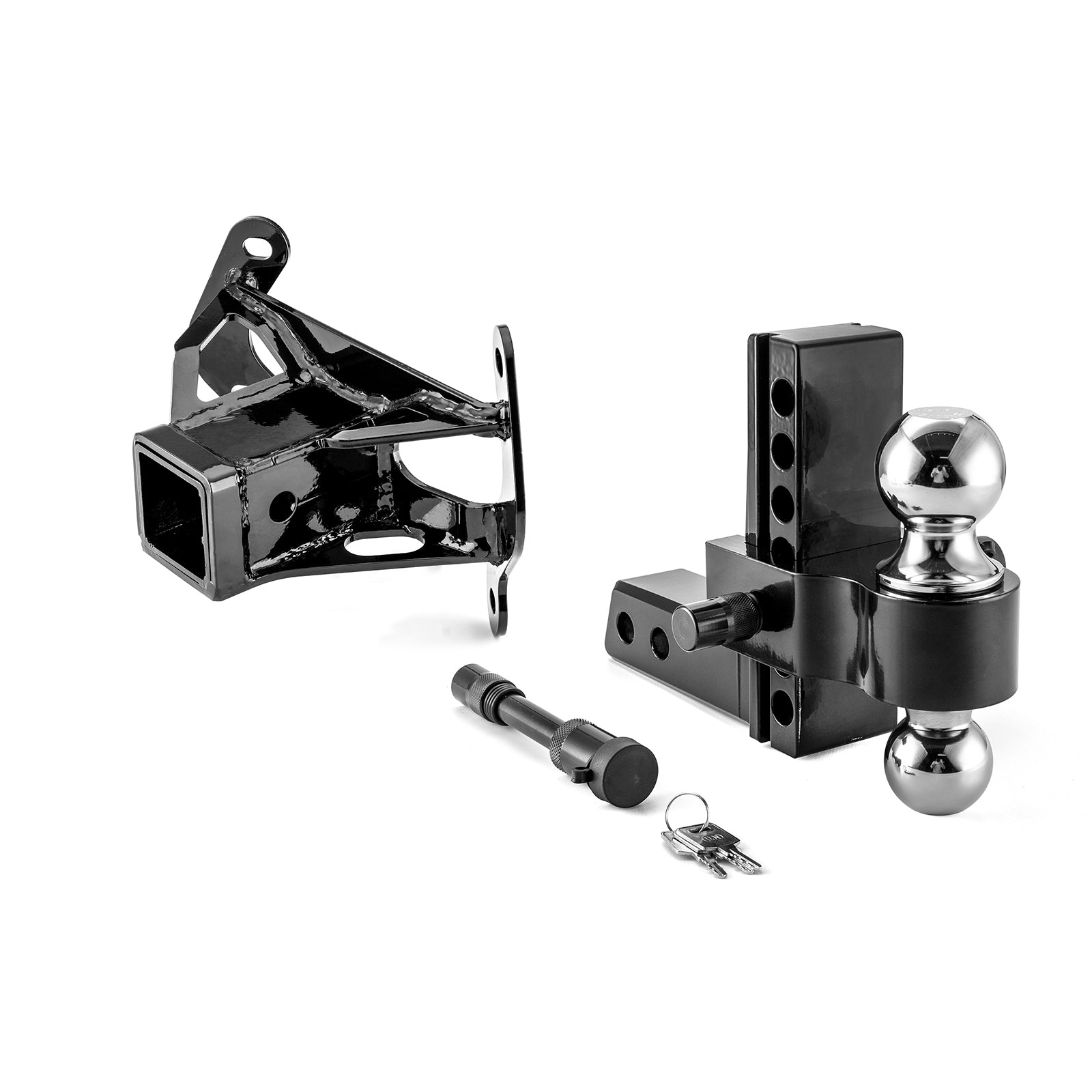 Can - Am Maverick X/Max Heavy - Duty Steel Adjustable Trailer Hitch Ball Mount Receiver Kit - Weisen